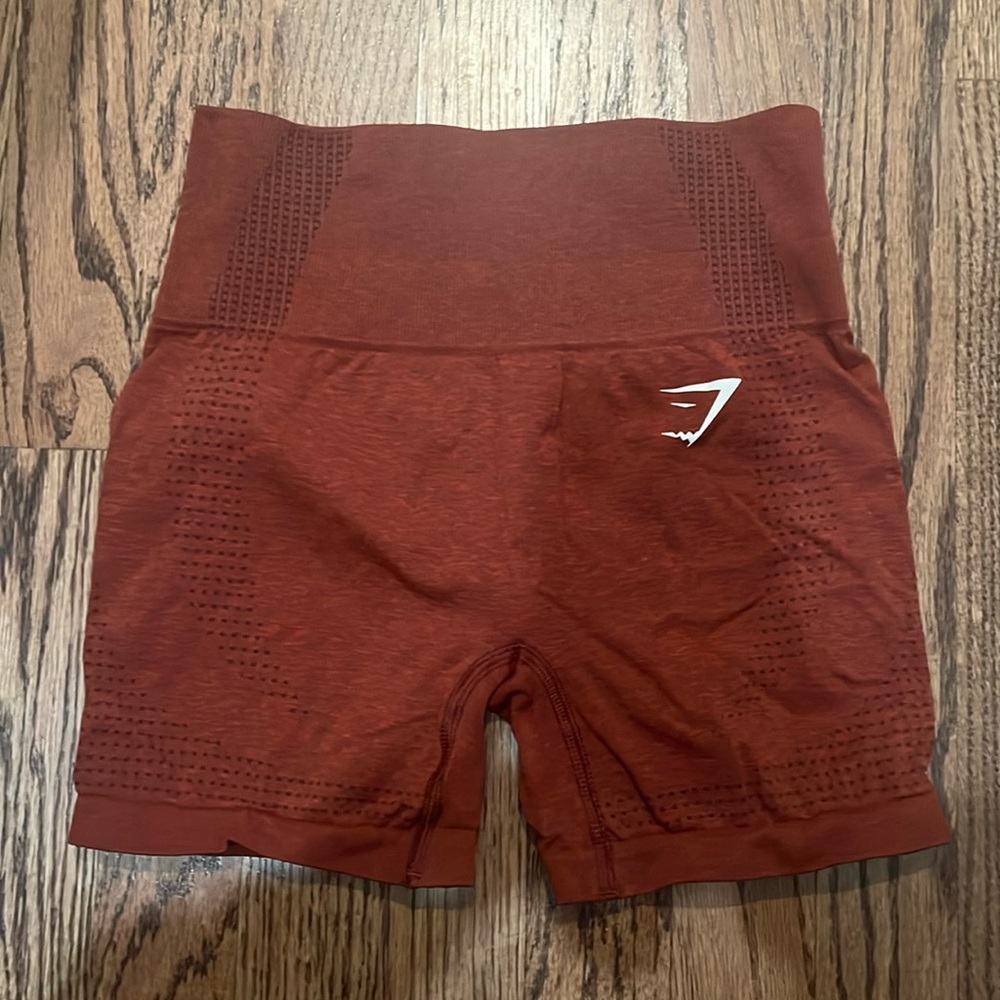 *5/26 Last Chance* Gymshark Vital Seamless 2.0 Shorts - Brick Red Marl